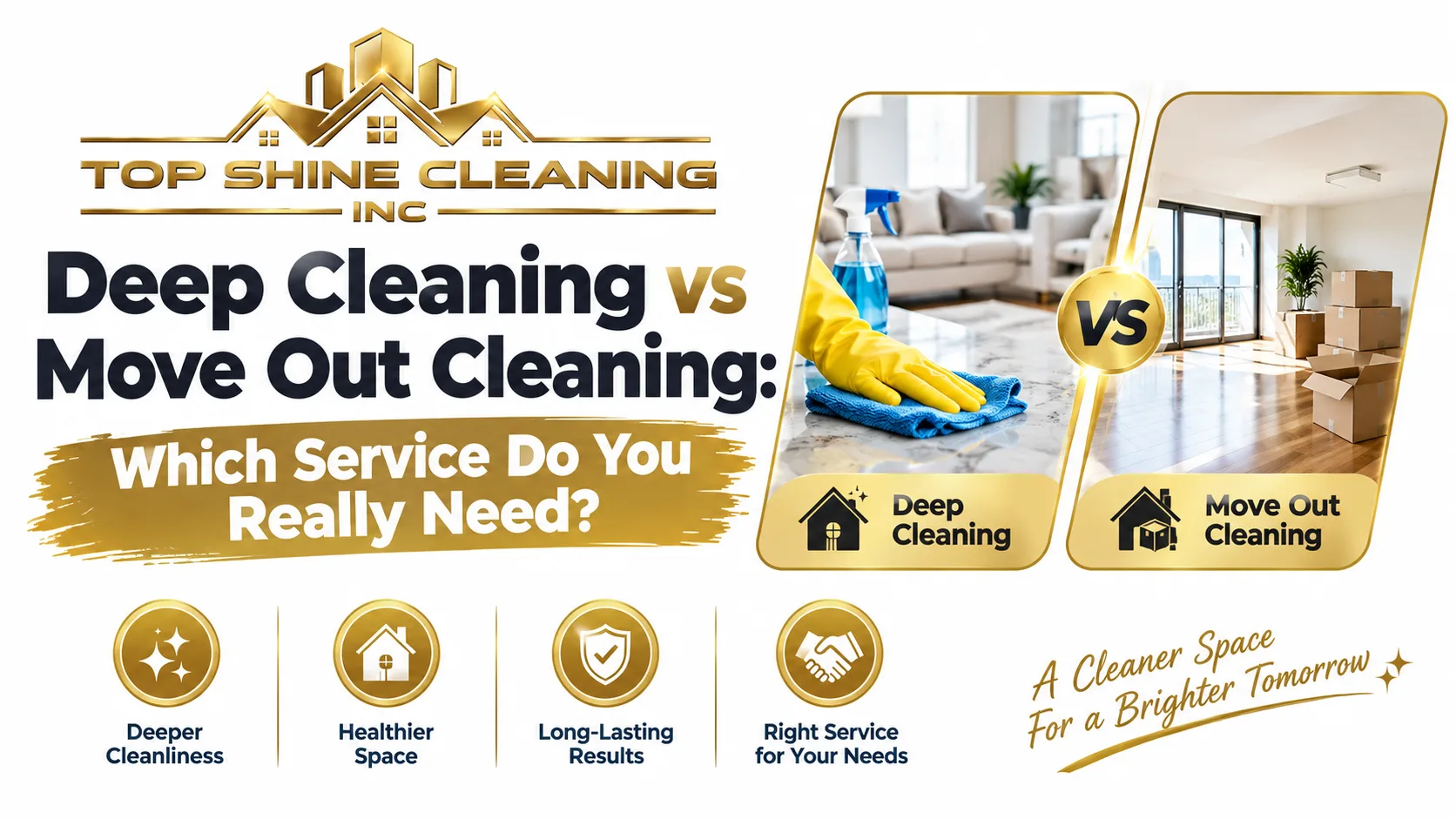 Deep Cleaning vs Move Out Cleaning: Which Service Do You Really Need?