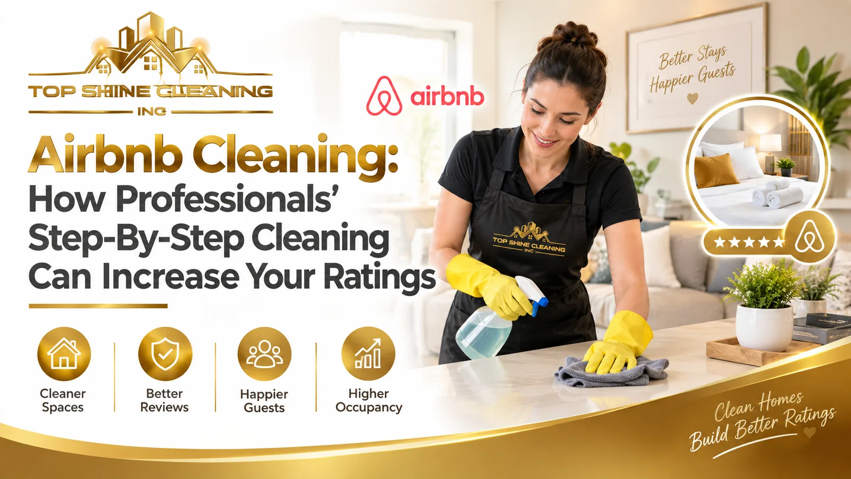 Airbnb Cleaning: How Professionals’ Step-By-Step Cleaning Can Increase Your Ratings